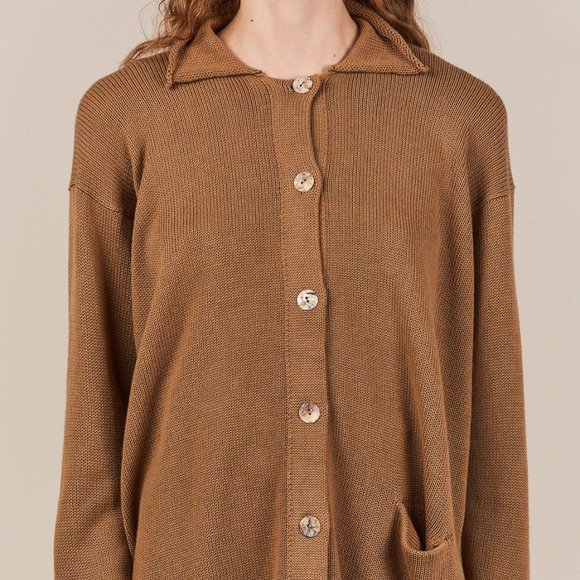 ~ISO~ Lauren Manoogian Big Shirt, Cork, Size 1 - Picture 2 of 2